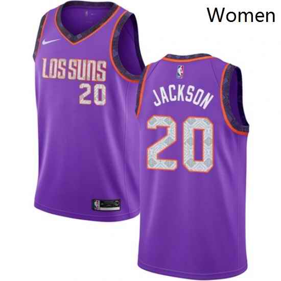 Womens Nike Phoenix Suns 20 Josh Jackson Swingman Purple NBA Jersey 2018 19 City Edition